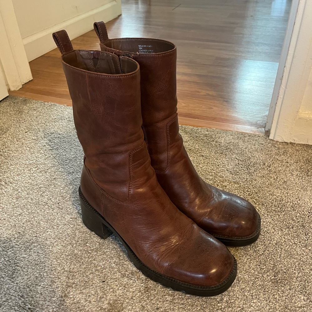 Brown Leather Boots